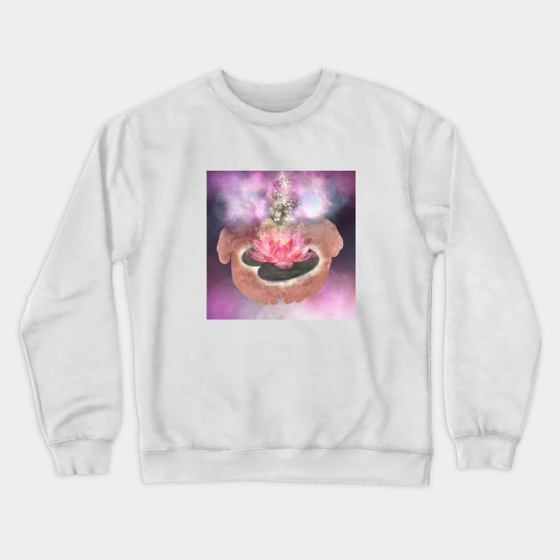 Dharma meditation yoga Crewneck Sweatshirt by Nastya Li